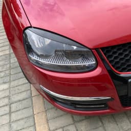 Gloss Black Headlights Modified Light Eyebrow Front Light Eeyebrow Trim Strip For VW Golf 5 GTI 2005 2006 2007