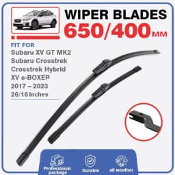 Wiper Blades Set For Subaru XV GT MK2 2017 – 2023 Crosstrek Hybrid e-BOXER Front Rear Windshield Windscreen 2018 2019 2020 2021