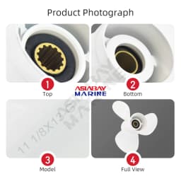 663-45945-02 Marine Propeller 11 1/8 * 13 For Yamaha 40 48 50 60 hp Aluminum Alloy Screw boat accessories Outboard Motor