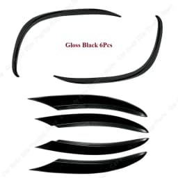 For Mercedes C Class Front Bumper Spoiler Splitter Air Intake Grille Trim Cover W205 S205 A205 C205 C200 C220d C300 2018-2021