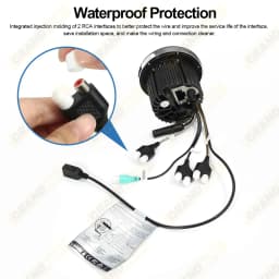 GRANDnavi Bluetooth Marine Stereo Boat Radio Waterproof FM AM Digital Media Audio Player For Yacht Gauge ATV UTV Cart Motorcycle