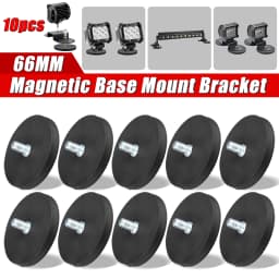 10PCS 66MM M8 Bolt Magnetic Base Mount Bracket Clamp LED Work Light Bar Holder SUV Offroad