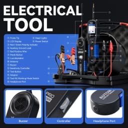 VDIAGTOOL V200PRO Automotive Power Circuit Probe 12/24V Electrical Short Open Breaker Finder Car Electrical Diagnostic 40FT Cabl