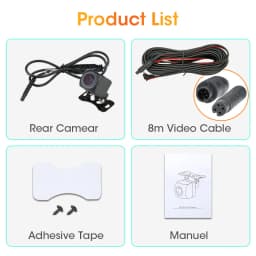 Universal 4 pin Rear View Camera For DVR IP68 Backup Camera Waterproof Night Vision 12V 1080P Reverse Camera 720P 480P 4pin Lens