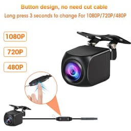 Universal 4 pin Rear View Camera For DVR IP68 Backup Camera Waterproof Night Vision 12V 1080P Reverse Camera 720P 480P 4pin Lens