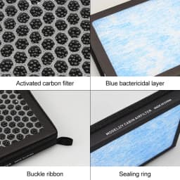 2pcs HEPA N98 For Tesla Model 3 Model Y Carbon Activated PM2.5 Cleaner Air Filter Conditioner Replacement Kit Car Accessories