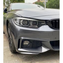 For BMW F32 F33 F36 4 Series 2014-2020 M-Sport M-Tech Front Bumper Lip Spoiler Carbon Fiber Look/Gloss Black Air Splitters