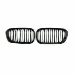 2015-2017 Racing Grille For BMW F20 F21 120i LCI 1 Series 2015 2016 2017 Glossy Black Front Kidney Grill Grille 2 Slat