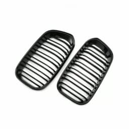 2015-2017 Racing Grille For BMW F20 F21 120i LCI 1 Series 2015 2016 2017 Glossy Black Front Kidney Grill Grille 2 Slat