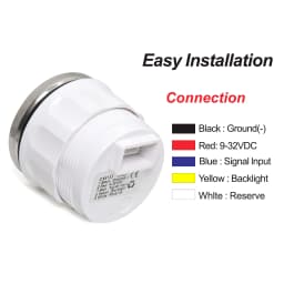7 Color Light 2" 52mm Fuel Level Gauge+Fuel Float Level Sensor 0-190 Ohm for Marine RV Camper Car Oil Tank Level Indicator 9-32V