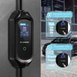 AFEEV 3.5KW 16A Portable EV Charger GBT 20234 Electric Car Battery Charger EVSE Fast Charging Station Wallbox for Chinese Car