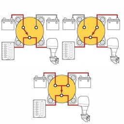 E-Series Water-Proof Ignition Protection 12-48V 350-600AMarine Single-Circuit Battery Isolation Switch Red With AFD