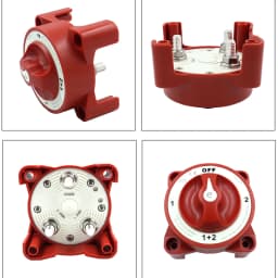 E-Series Water-Proof Ignition Protection 12-48V 350-600AMarine Single-Circuit Battery Isolation Switch Red With AFD