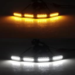 LED Front Grille Lights White Amber Light External Grille Lamps For Suzuki Jimny JB64 JB74 2019 2020 2021