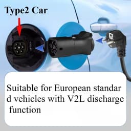 for Hyundai KIA BYD MG Genesis Voyah Jaecoo7 Ebro Omoda 9 Discharge For Type2 Car Discharge with 16A socket EV Adapter
