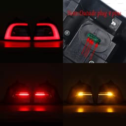 LED Bumper Tail Light Inside Outside For Tesla Model 3 2017-2021 Asian And European Version For Car 1502088-00-B 1077398-00-F