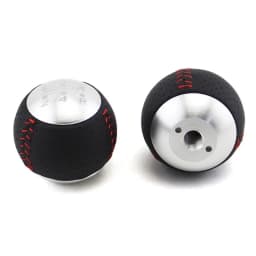 JDM Mu Gen RR 5/6 Speed Leather Gear Shift Knob for HONDA CRZ Type R Civic FA5 FG2 SI BLACK & SILVER