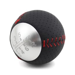 JDM Mu Gen RR 5/6 Speed Leather Gear Shift Knob for HONDA CRZ Type R Civic FA5 FG2 SI BLACK & SILVER