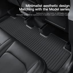 YZ For Tesla Floor Mat Model Y 2021-2026 Model 3 Highland Car Trunk Mat Luggage Mat TPE Waterproof Anti-Slip Set Floor Liner Mat