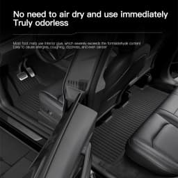 YZ For Tesla Floor Mat Model Y 2021-2026 Model 3 Highland Car Trunk Mat Luggage Mat TPE Waterproof Anti-Slip Set Floor Liner Mat