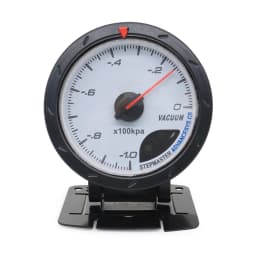 60mm Auto Car Meter Boost Water Temp Oil Temperature Pressure Tachometer Volt Air Fuel Exhaust GAS RPM White Face Gauge