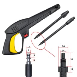 Pressure Washer Gun Lance Nozzle Jet Water Spray Gun Wand Nozzle for Lavor Lavorwash Bauker Vax Craftsman Generac Oleo-Mac