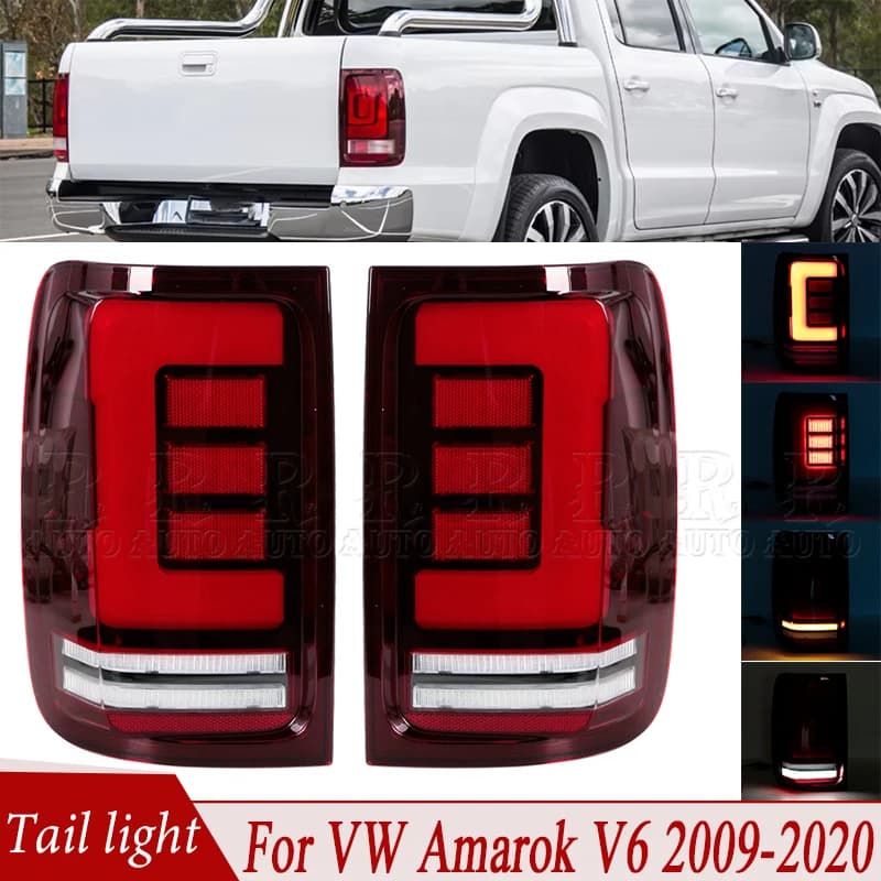 For Volkswagen VW Amarok V6 2009 2010 2012 2013-2020 Car LED Tail Light Brake Lights Turn Signal Lamps Rear Taillights Assembly