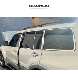 For Mitsubishi Pajero V93 V97 V73 V77 Accessories 2007-2019 Car Window Pillar Strip Cover Trim Stainless Center Pillars Sticker