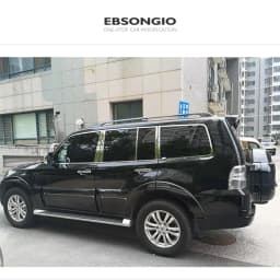 For Mitsubishi Pajero V93 V97 V73 V77 Accessories 2007-2019 Car Window Pillar Strip Cover Trim Stainless Center Pillars Sticker