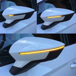 Dynamic Scroll Black LED Turn Signal Light Sequential Mirror Indicator Blinker Light for seat Ibiza 6F 2017 2018 2019