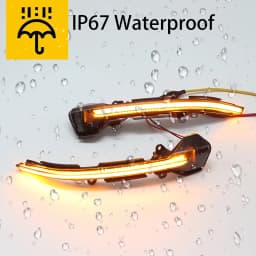 Dynamic Scroll Black LED Turn Signal Light Sequential Mirror Indicator Blinker Light for seat Ibiza 6F 2017 2018 2019