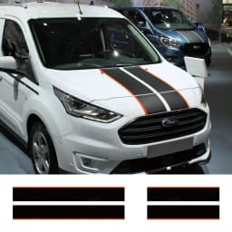 4Pcs/Lot Car Hood Rear Door Stickers For Ford Transit Connect Tuning Accessories Camper Van Auto Sport Vinyl Decals