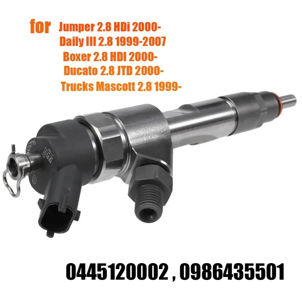 0445120002 New Diesel Fuel Injector 0986435501 For Citroen Jumper  Iveco Daily  Peugeot Boxer  Fiat Ducato 2.8 HDI 1999-