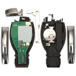 1PCS No logo 2/3/4 Buttons Remote Smart Car Key 433MHz BGA Style for MB Mercedes BENZ C E S Supports Original NEC BGA F