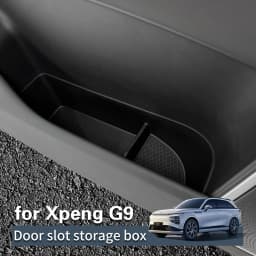 Smabee for Xpeng G9 2024 2025 2026 Door Side Storage Box TPE Front Rear Door Handle Organizer Tidying Car Accessories