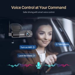 KAWA Dash Cam D5 2K Voice Control 24H Parking Guard 360° Rotation WiFi Monitor WDR G-Sensor Emergency Recording Supercapacitor