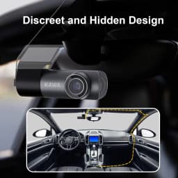 KAWA Dash Cam D5 2K Voice Control 24H Parking Guard 360° Rotation WiFi Monitor WDR G-Sensor Emergency Recording Supercapacitor