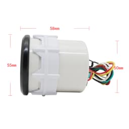 2“52mm Smoke Lens Auto Tachometer White LED 0-8000 RPM Meter Car Gauge 1-8 Cylinders