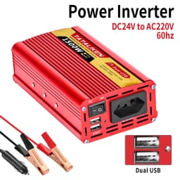 Power Inverter Brazil Socket 600W/1500W/2000W/2500W DC 12V/24V to AC 110V/220V Portable Car Charger Converter Auto accessories