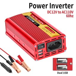 Power Inverter Brazil Socket 600W/1500W/2000W/2500W DC 12V/24V to AC 110V/220V Portable Car Charger Converter Auto accessories