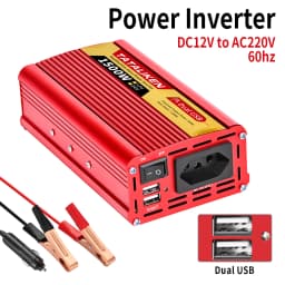 Power Inverter Brazil Socket 600W/1500W/2000W/2500W DC 12V/24V to AC 110V/220V Portable Car Charger Converter Auto accessories