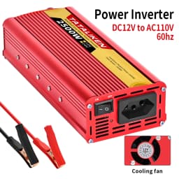 Power Inverter Brazil Socket 600W/1500W/2000W/2500W DC 12V/24V to AC 110V/220V Portable Car Charger Converter Auto accessories