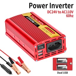 Power Inverter Brazil Socket 600W/1500W/2000W/2500W DC 12V/24V to AC 110V/220V Portable Car Charger Converter Auto accessories