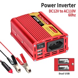 Power Inverter Brazil Socket 600W/1500W/2000W/2500W DC 12V/24V to AC 110V/220V Portable Car Charger Converter Auto accessories