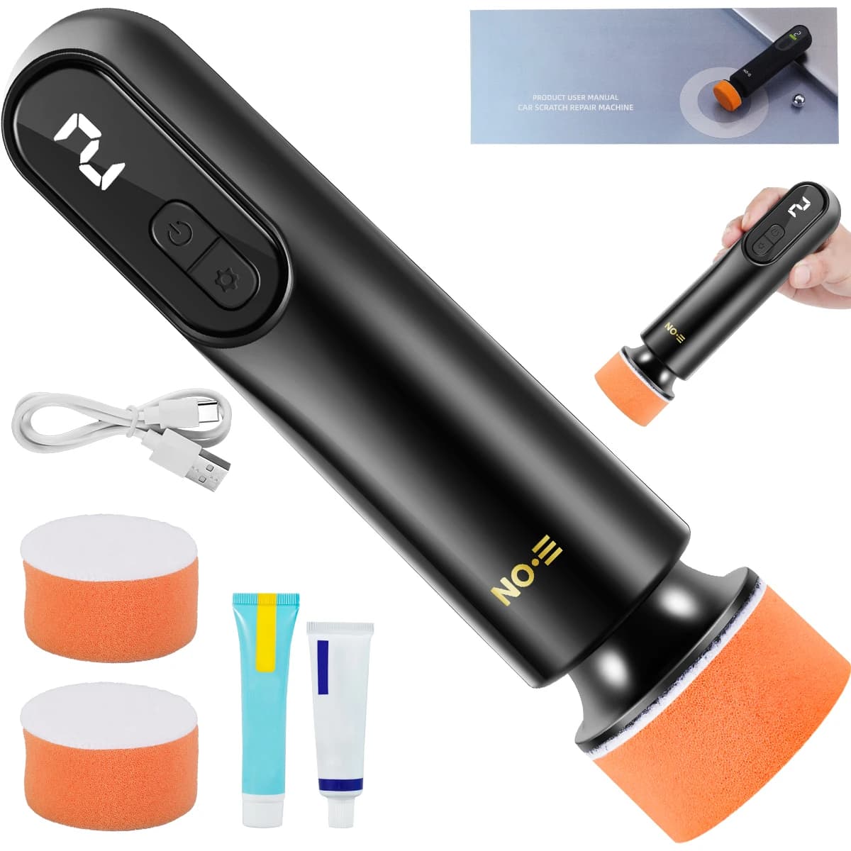 Car Polishing Machine Wireless Electric Polishing Sanding Wax Tool for Vehicle Paint Scratch Repairing Tool Electric Car Buffer