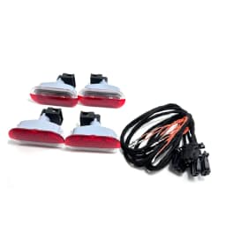1SET Door Alarm Lamp Light Red WIth Lamp-socket Lamp holder Fit For Beetle Golf Jetta POLO 6Q0 947 411 6Q0947411A 1J0 947 411 E