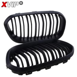 XVIP Front Bumper Kidney Grille Racing Grills For BMW 1 Series F20 F21 2015-2019 Replacement Double Slat Gloss Black Grilles