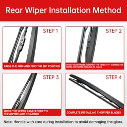 Car Rear Wiper Blades Back Window Wipers Arm For AUDI Q7 Hatchback (2006-2015) Auto Windscreen Blade Accessories
