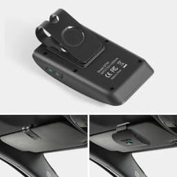 Bluetooth Speaker Handsfree Car Kit Sun Visor Clip Wireless Audio Receiver Speakerphone Loud Music Player Dual Microphone