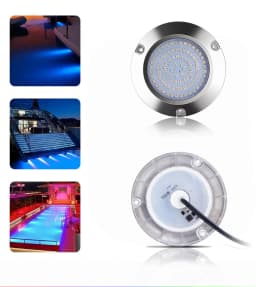 4PCS Underwater Marine Light Subnautica Boat Lighting Sailing Boat Speedboat 90LED 12v 24v 60W Stainless Steel Transom Light
